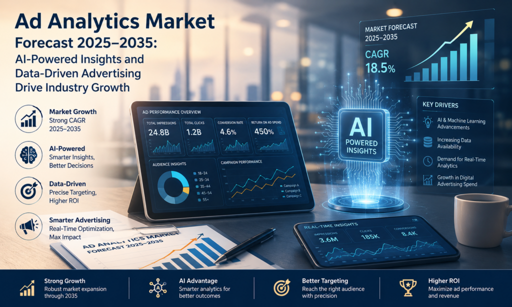 Ad Analytics Market to Reach USD 20.33 Billion by 2035 as AI-Driven Advertising and Real-Time Performance Tracking Reshape Digital Marketing
