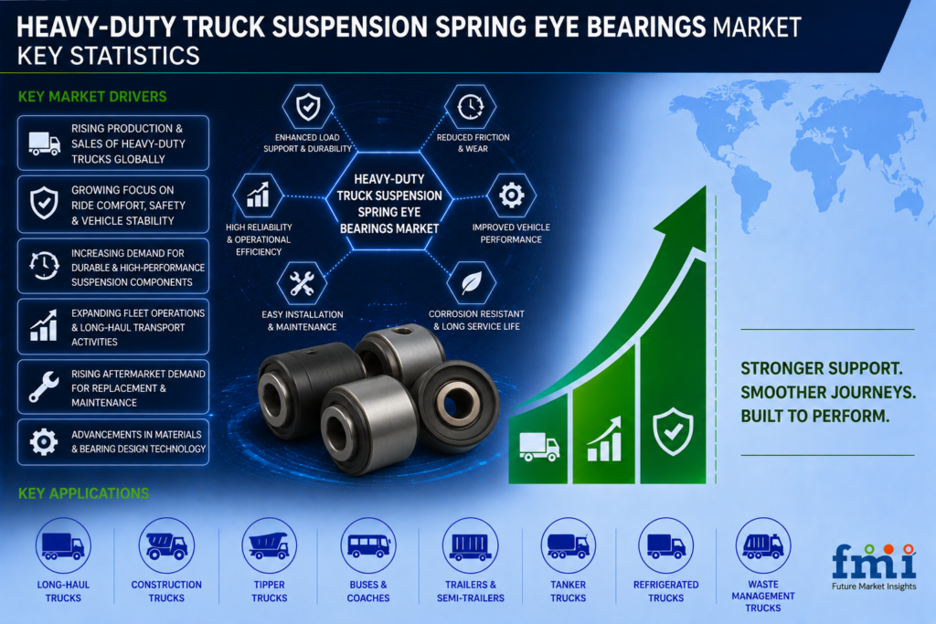 Heavy-Duty Truck Suspension Spring Eye Bearings Market Grows as Fleet Maintenance, High-Mileage Operations, and Aftermarket Demand Drive Replacement Cycles