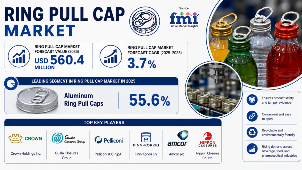 Ring Pull Cap Market as Beverage Consumption, Convenience Packaging, and Material Innovation Drive Demand