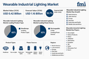 Global Wearable Industrial Lighting Market to Surpass USD 1.16 Billion by 2036 as Hands-Free Safety Solutions Become Critical Across Mining, Utilities, and Industrial Maintenance