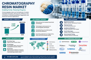 Chromatography Resin Market to Reach USD 2.5 Billion by 2035 as Expanding Biopharmaceutical Manufacturing and High-Purity Purification Demand Drive Global Growth