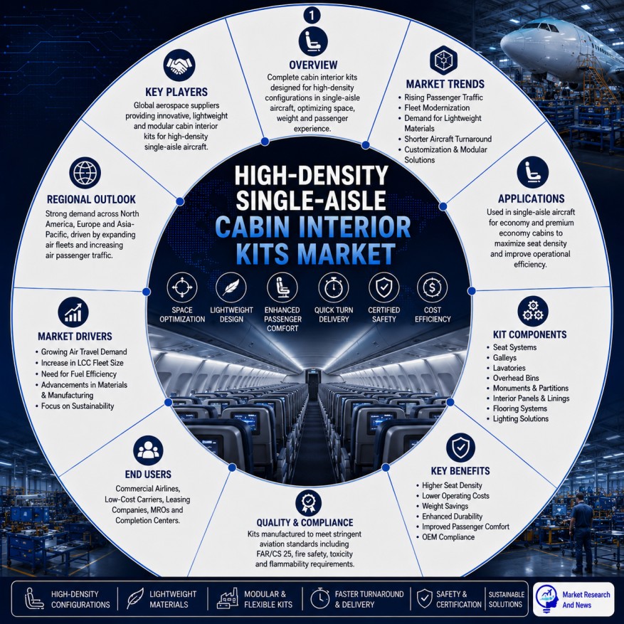 High-Density Single-Aisle Cabin Interior Kits Market