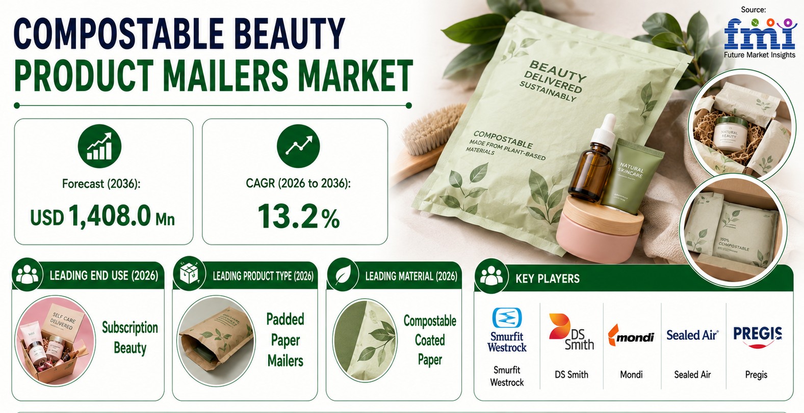Compostable Beauty Product Mailers Market as Sustainable E-commerce Packaging Gains Momentum