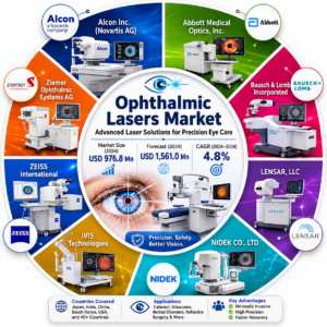 Ophthalmic Lasers Market to Reach USD 1,561.0 Million by 2034 as Precision Eye Treatments and Femtosecond Laser Technology Drive Adoption