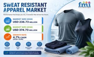 Sweat Resistant Apparel Market to Reach USD 374.73 Million by 2036