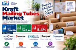 Kraft Mailing Tubes Market to Reach USD 301.9 Million by 2036 as E-commerce and Parcel Fulfillment Sustain Demand