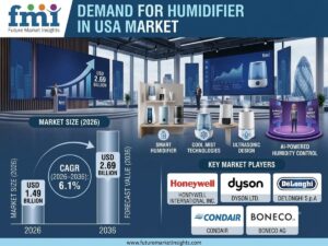 Demand for Humidifier in USA Market to Reach USD 2.69 Billion by 2036 as Indoor Air Quality Awareness Drives Adoption