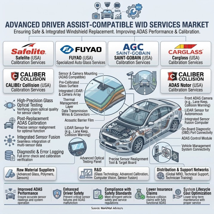 Advanced Driver Assist-Compatible Windshield Replacement Services Market
