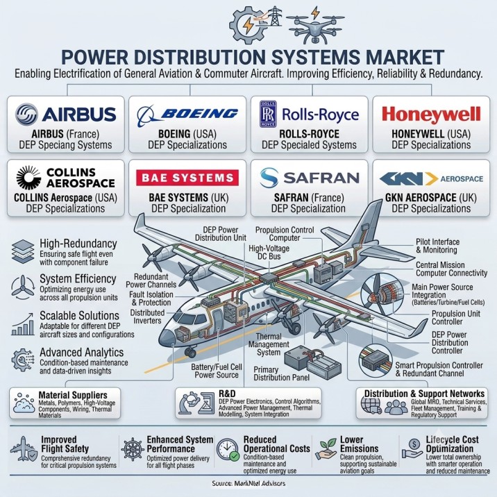 Distributed Electric Propulsion Power Distribution Systems Market