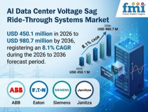 AI Data Center Voltage Sag Ride-Through Systems Market to Reach USD 980.7 Million by 2036 at 8.1% CAGR; UAE Leads at 9.7%, Germany Follows at 8.1%