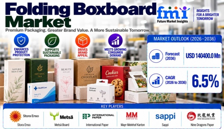 Folding Boxboard Market to Reach USD 140.4 Billion by 2036 as Sustainable Packaging Demand Grows