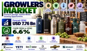 Growlers Market to Reach USD 7.76 Billion by 2036 | China – CAGR 8.5%, India – CAGR 7.9%, Germany – CAGR 7.2%