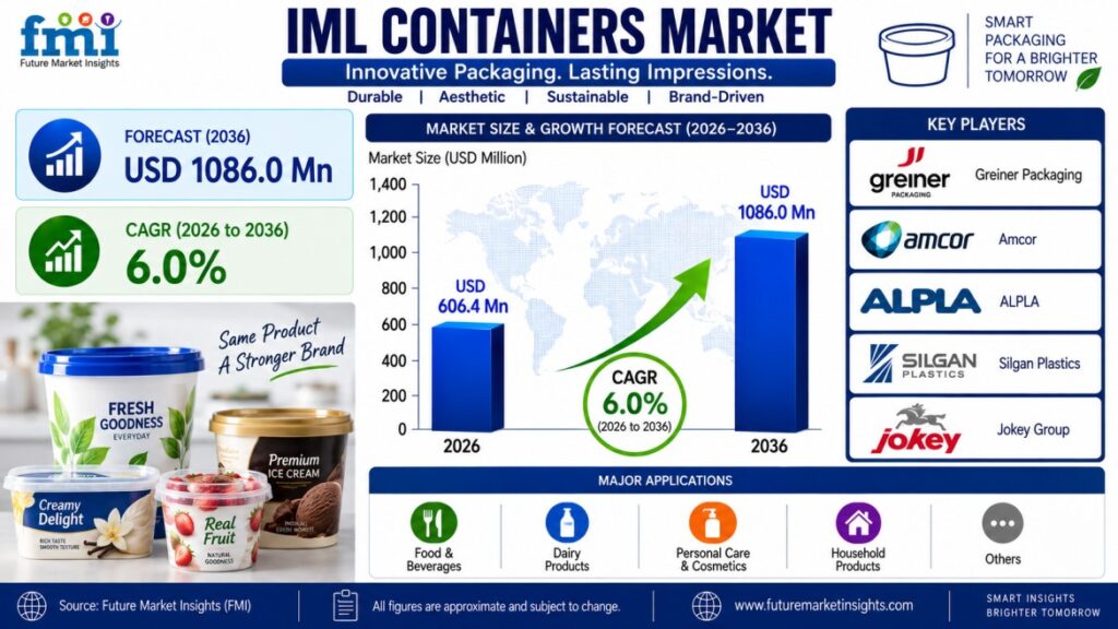 IML Containers Market Growth Forecast: USD 1,086.0 Mn by 2036, UAE and South Korea Show Strong Expansion