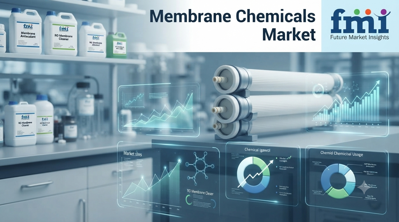 Membrane Chemicals Market to Reach USD 4.6 Billion by 2036 at 6.1% CAGR; China Leads Country Growth at 8.2%, UK Trails at 5.2%
