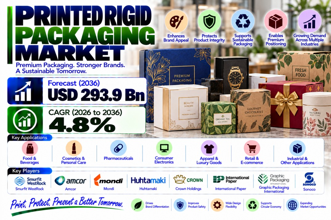 Printed Rigid Packaging Market to Reach USD 293.9 Billion by 2036 | Saudi Arabia – CAGR 5.9%, UAE – CAGR 5.5%