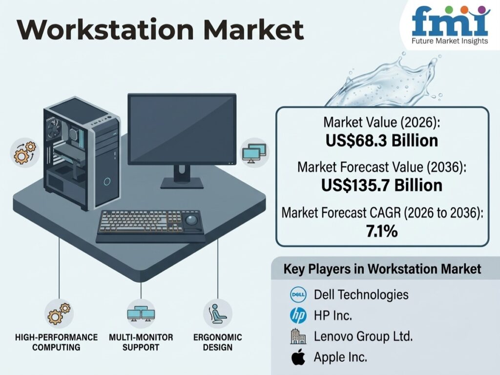 Top Players in the Workstation Market: FMI Forecasts US$135.7 Billion by 2036